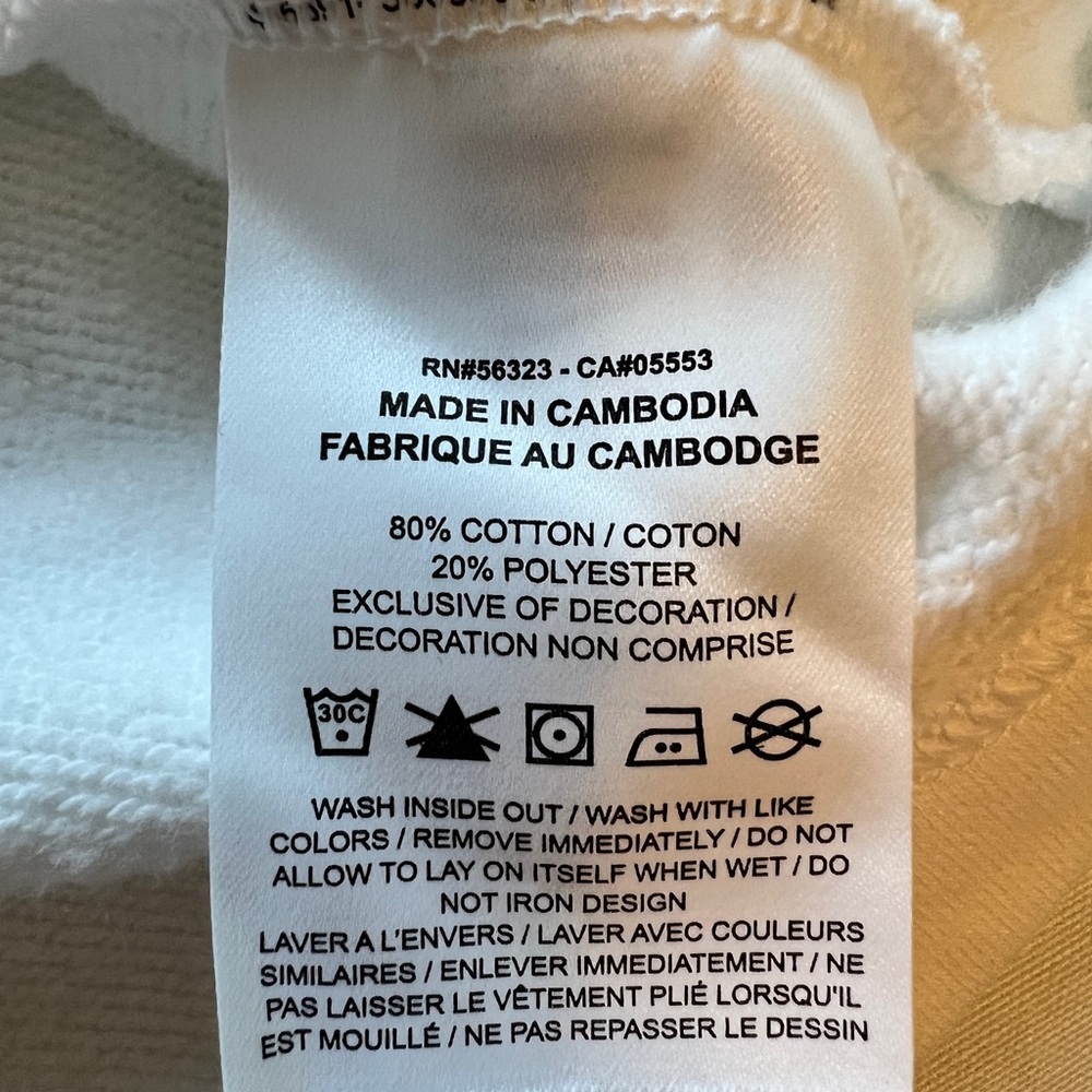 Nike Men's Bright White Funnel Mock Neck Pullover Sweatshirt Never Worn - Picture 9 of 9